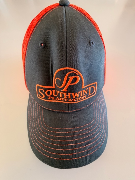 Richardson Cap Company Other - Southwind Plantation Trucker Mesh Hat, Orange and Grey